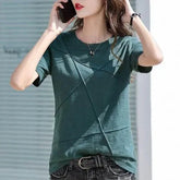 Casual Summer T-Shirt for Women - Slim Fit Top - GiFTiFY