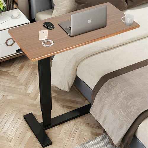 Adjustable Overbed Table with Wheels - Laptop & Tray Stand
