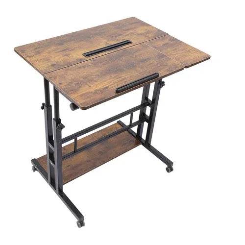 Mobile Standing Desk Adjustable Stand Up Laptop Desk Workstation for Home Office Adjustable Stand Up Laptop Desk Workstation by Zopi
