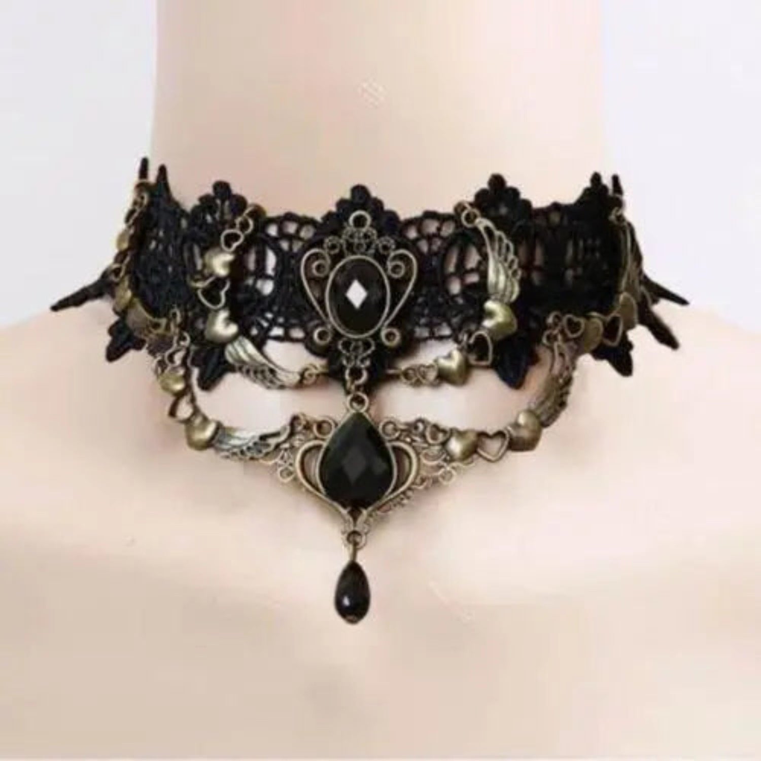 Black Clavicular Chain Sexy Jewelry Accessories Fashion Lace Necklace Women - GiFTiFY