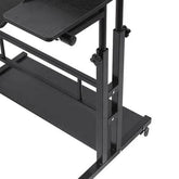 Mobile Standing Desk Adjustable Stand Up Laptop Desk Workstation for Home Office - GiFTiFY