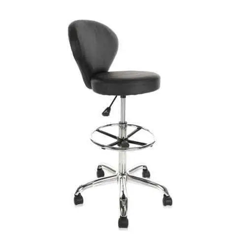 Ergonomic Rolling Spa Stool with Backrest & Footrest Rolling Spa Stool by Zopi