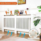 Stylish White Radiator Cover with Storage Shelf - GiFTiFY