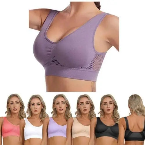 US Women's Sexy Sports Bras Workout Running Yoga Tank Tops Active workout Bra Sports Bras by Zopi