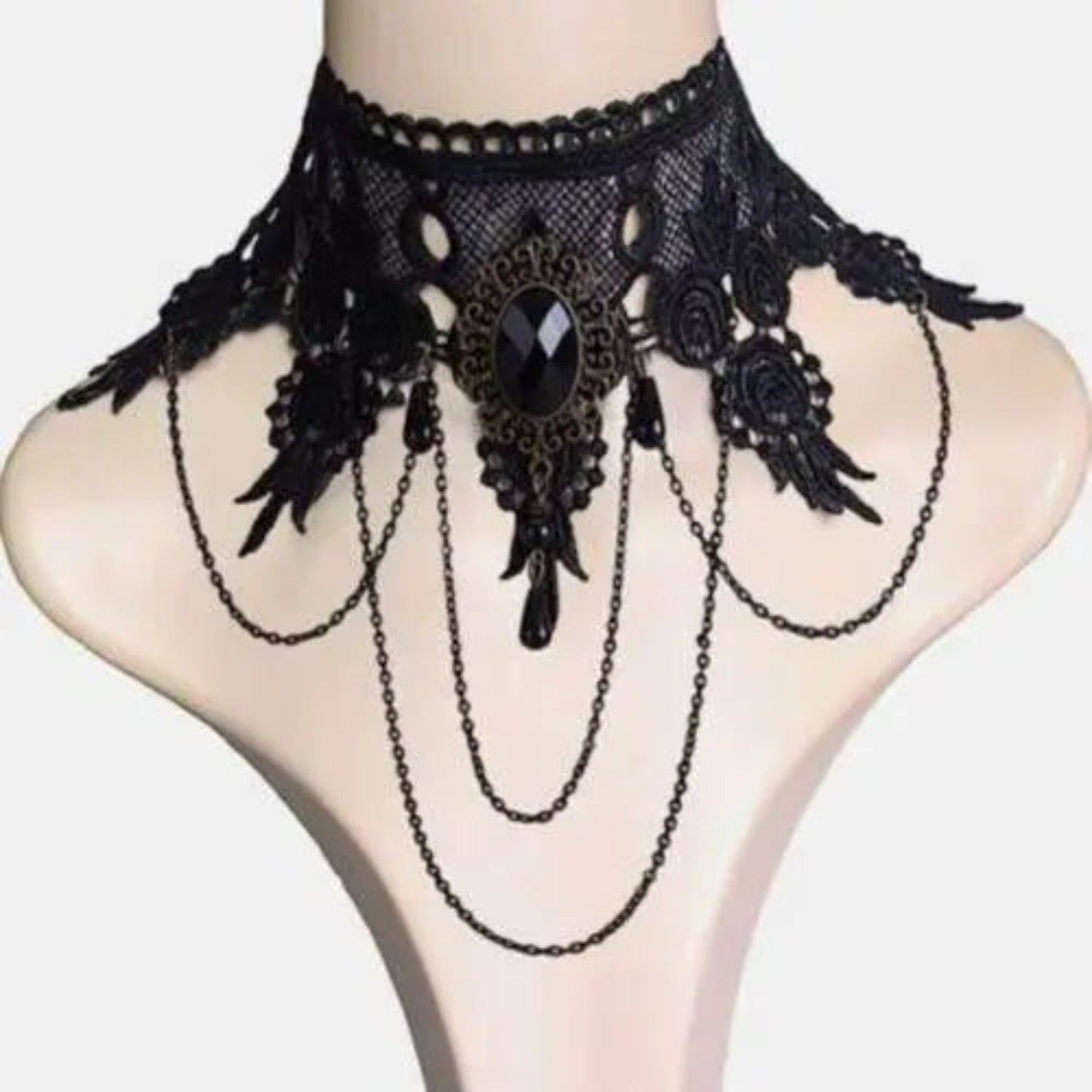 Black Clavicular Chain Sexy Jewelry Accessories Fashion Lace Necklace Women - GiFTiFY