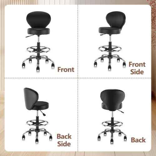 Hydraulic Spa Salon Chair with Backrest & Footrest - GiFTiFY