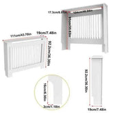 Stylish White Radiator Cover with Storage Shelf - GiFTiFY