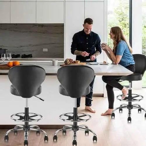 Hydraulic Spa Salon Chair with Backrest & Footrest - GiFTiFY