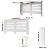 Stylish White Radiator Cover with Storage Shelf - GiFTiFY
