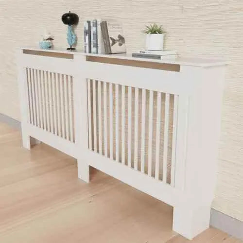 Stylish White Radiator Cover with Storage Shelf Radiator Cover with Storage Shelf by Zopi