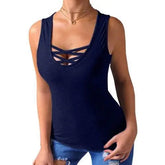 Sexy Summer Sleeveless Casual Blouse for Women Blouse for Women by Zopi