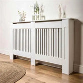 Stylish White Radiator Cover with Storage Shelf - GiFTiFY