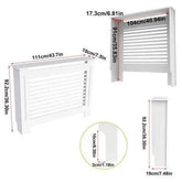 Stylish White Radiator Cover with Storage Shelf - GiFTiFY