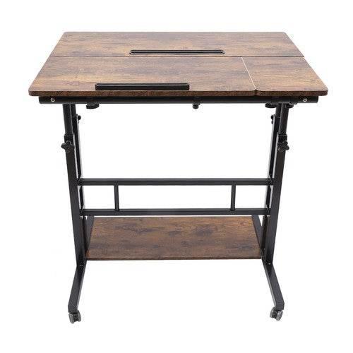 Mobile Standing Desk Adjustable Stand Up Laptop Desk Workstation for Home Office - GiFTiFY