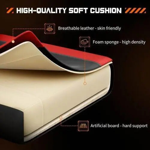 Ergonomic PU Leather Gaming Chair - Adjustable & Stylish - GiFTiFY