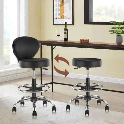 Hydraulic Spa Salon Chair with Backrest & Footrest - GiFTiFY