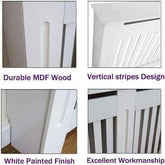Stylish White Radiator Cover with Storage Shelf - GiFTiFY