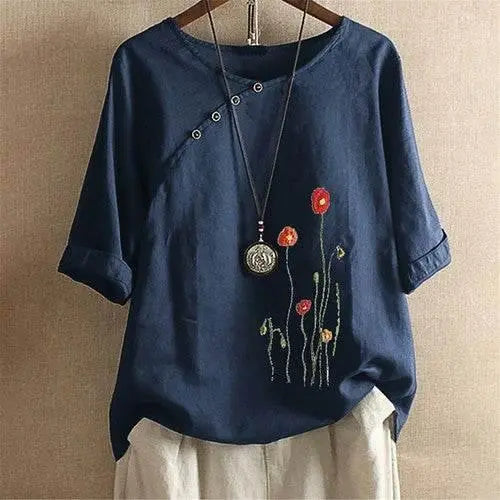 Fashion Women Summer Short Sleeve T-Shirt Tops Casual Blouse Tee Shirt Plus Size by Zopi