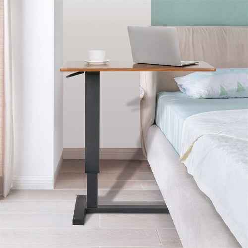 Adjustable Overbed Table with Wheels - Laptop & Tray Stand