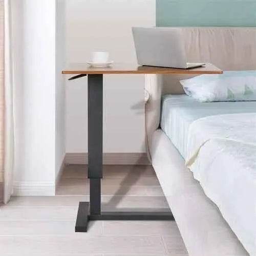 Adjustable Overbed Table with Wheels - Laptop & Tray Stand - GiFTiFY