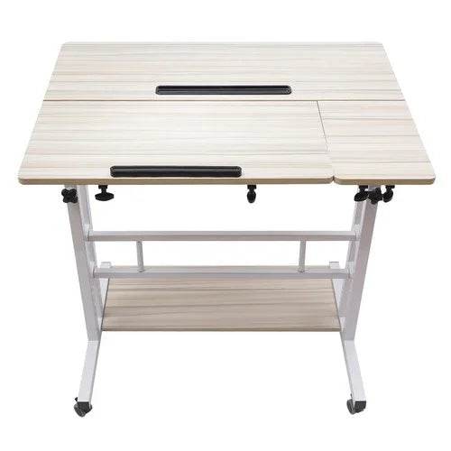 Mobile Standing Desk Adjustable Stand Up Laptop Desk Workstation for Home Office - GiFTiFY