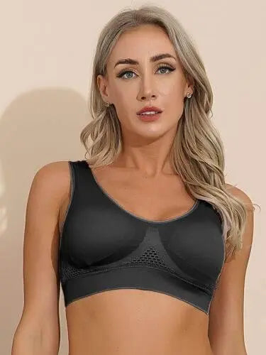 US Women's Sexy Sports Bras Workout Running Yoga Tank Tops Active workout Bra Sports Bras by Zopi