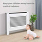 Stylish White Radiator Cover with Storage Shelf - GiFTiFY