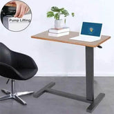 Adjustable Overbed Table with Wheels - Laptop & Tray Stand - GiFTiFY