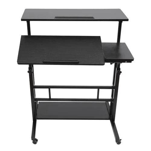 Mobile Standing Desk Adjustable Stand Up Laptop Desk Workstation for Home Office - GiFTiFY