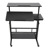 Mobile Standing Desk Adjustable Stand Up Laptop Desk Workstation for Home Office - GiFTiFY