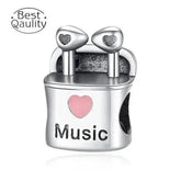 S925 Earbuds Love Music Charm For Women Jewelry Bracelet Necklace Accessories - GiFTiFY