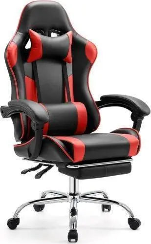 Ergonomic PU Leather Gaming Chair - Adjustable & Stylish - GiFTiFY