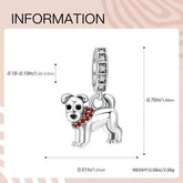 S925 Dog Animal Dangle Charm For Women Jewelry Bracelet Necklace Accessories S925 dog charm - GiFTiFY