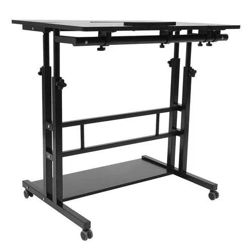 Mobile Standing Desk Adjustable Stand Up Laptop Desk Workstation for Home Office - GiFTiFY