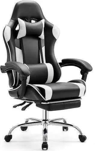 Ergonomic PU Leather Gaming Chair - Adjustable & Stylish - GiFTiFY