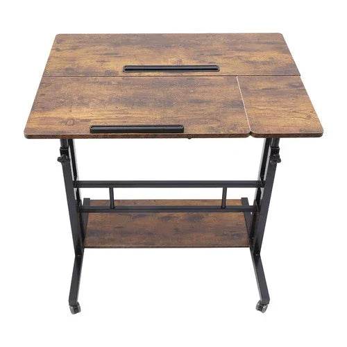 Mobile Standing Desk Adjustable Stand Up Laptop Desk Workstation for Home Office - GiFTiFY