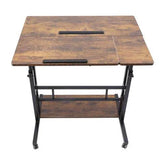 Mobile Standing Desk Adjustable Stand Up Laptop Desk Workstation for Home Office - GiFTiFY