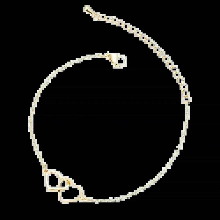 S925 Sterling Silver Double Heart Trendy Bracelet - GiFTiFY