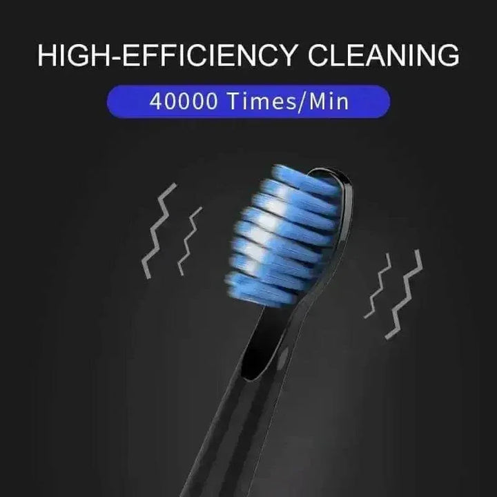 Seago Electric Sonic Toothbrush Black with Case - GiFTiFY