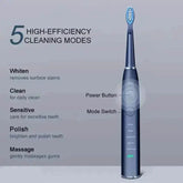 Seago Electric Sonic Toothbrush Black with Case - GiFTiFY