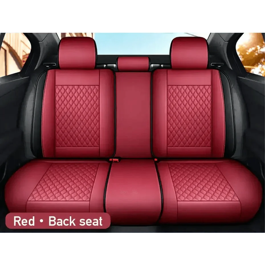 Red and Black Car Seat Cover Set - GiFTiFY