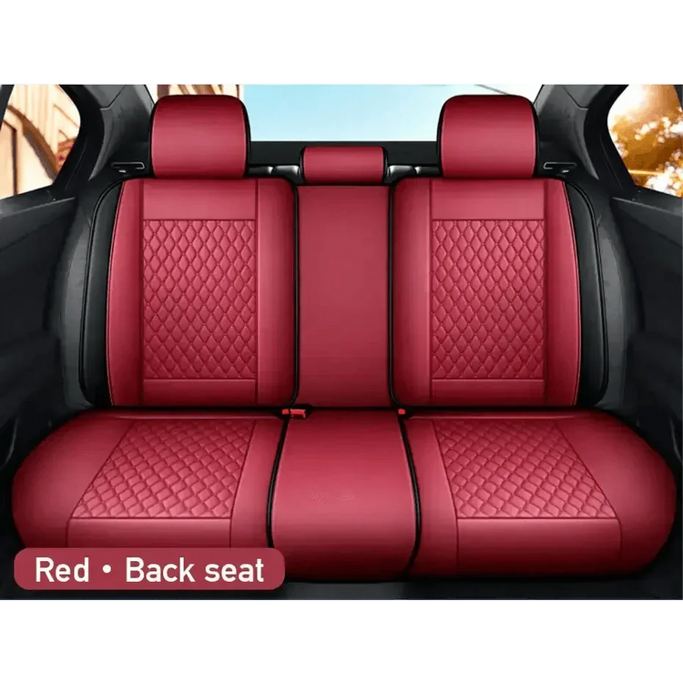 Red and Black Car Seat Cover Set - GiFTiFY