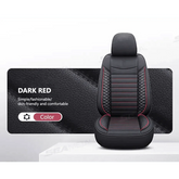 Black Leather Car Seat Covers Seametal Car Seat - GiFTiFY