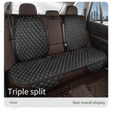 Black Quilted Leather Car Seat Covers - GiFTiFY