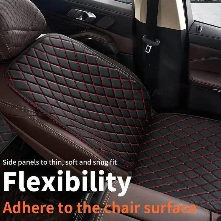 Black Quilted Leather Car Seat Covers - GiFTiFY