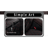 Black Quilted Leather Car Seat Covers - GiFTiFY