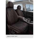 Black Quilted Leather Car Seat Covers - GiFTiFY