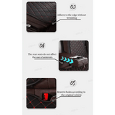 Black Quilted Leather Car Seat Covers - GiFTiFY