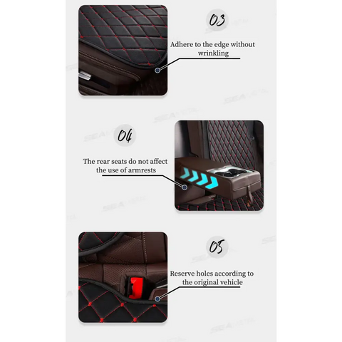 Black Quilted Leather Car Seat Coversaicg_is_generated,car seat cover,car seat protective cover,cars accessories,internal car accessories