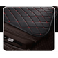 Black Quilted Leather Car Seat Covers - GiFTiFY